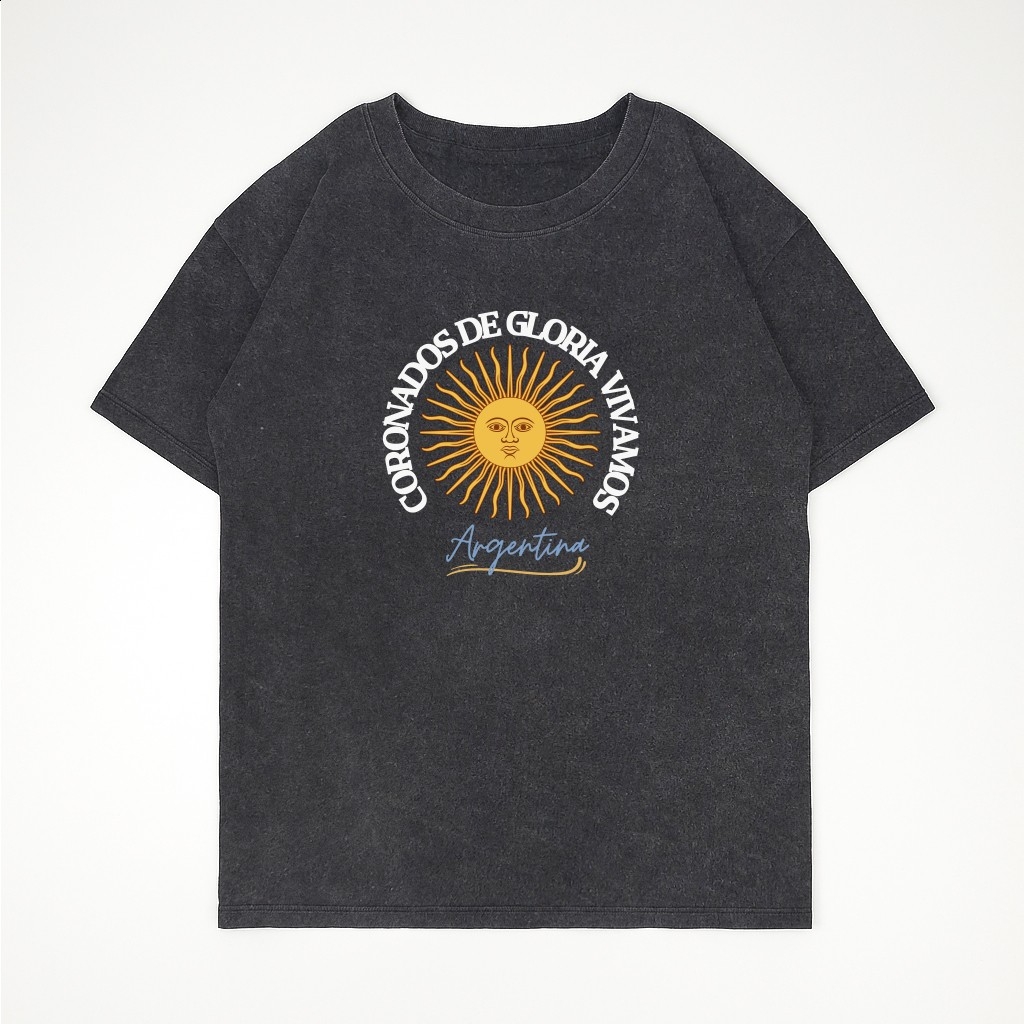 Unisex - Remera Ovsize Argentina Coronados de Gloria - Imagen 7