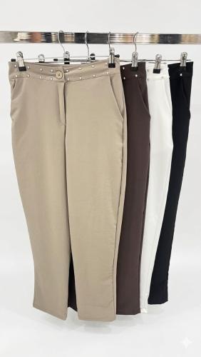 Pantalón de Crep Sastrero con Tachas Pixa - Miniatura 2