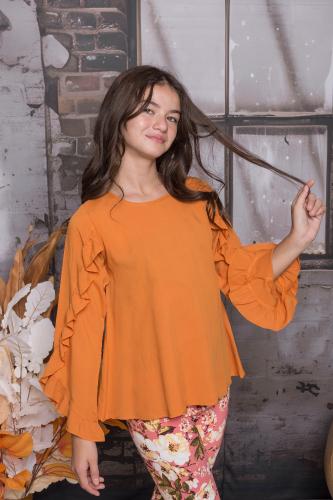 Camisola Mariana Poplin Detalle Vuelos en Manga - Miniatura 2