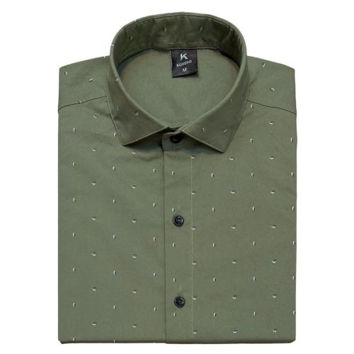 Camisa Estampado Elastizado Slim Fit Manga Larga - Miniatura 3