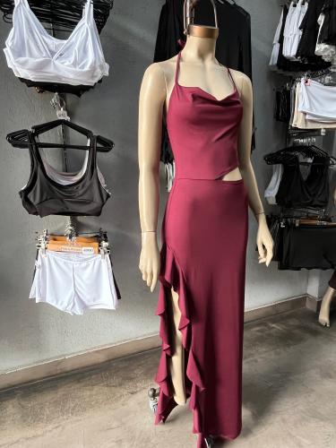 Vestido Berta Microfibra Volados