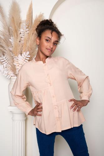 Camisa  Rose Poplin C/recortes