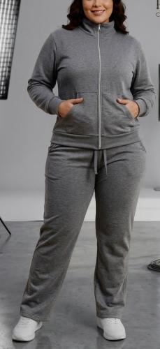 Conjunto de Darlon Rib Frizado con Bolsillo del 5 al 10 Campera + Pantalon Recto
