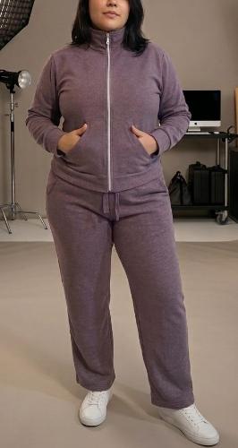 Conjunto de Darlon Rib Frizado con Bolsillo del 5 al 10 Campera + Pantalon Recto - Miniatura 4