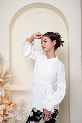 Camisa Dora Poplin C/fruncido - Miniatura 3