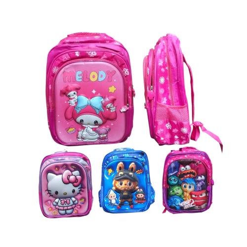 Mochila de Tres Cierre de Personajes en 3d