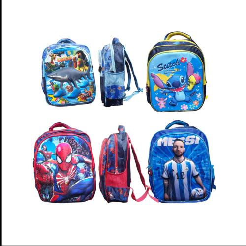 Mochila de Dos Cierre de Personaje en 3d