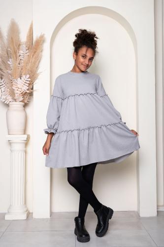 Vestido Catalina Crepp Friza - Miniatura 3