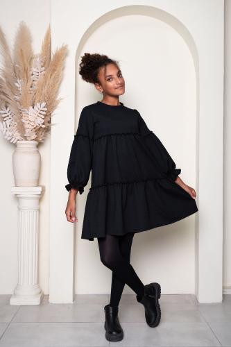Vestido Catalina Crepp Friza - Miniatura 4