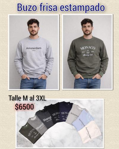 Buzo Frisa Hombre Estampado - Miniatura 3