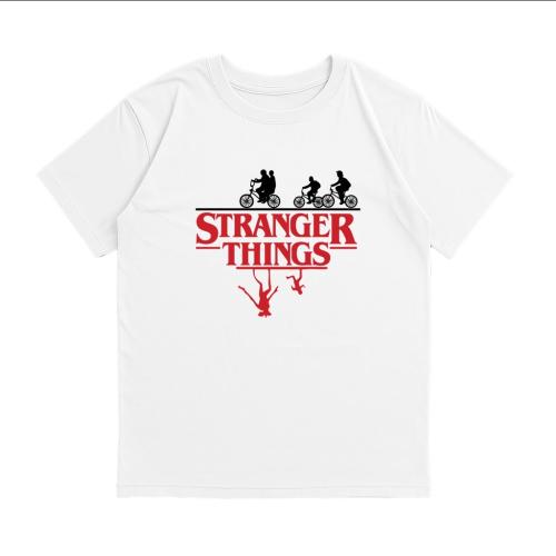 Unisex - Remera Ovsize Stranger Things Bicileta