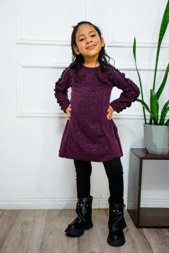 Vestido Anabella Tejido C/ Volado en la Manga - Miniatura 2