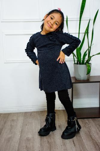 Vestido Anabella Tejido C/ Volado en la Manga - Miniatura 5