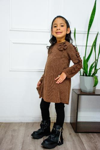 Vestido Anabella Tejido C/ Volado en la Manga - Miniatura 4