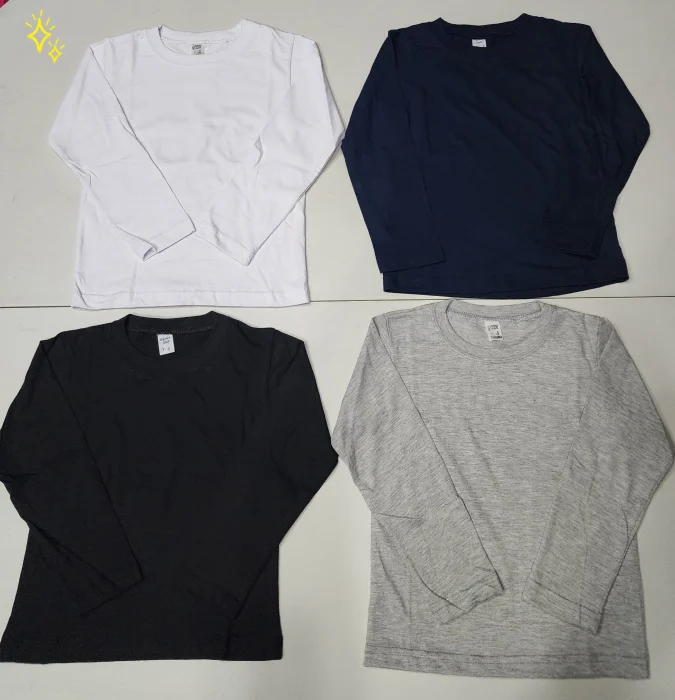 Camiseta Lisa Algo/peinado Nene