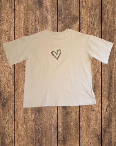 Remeras Importadas Corazon Beige
