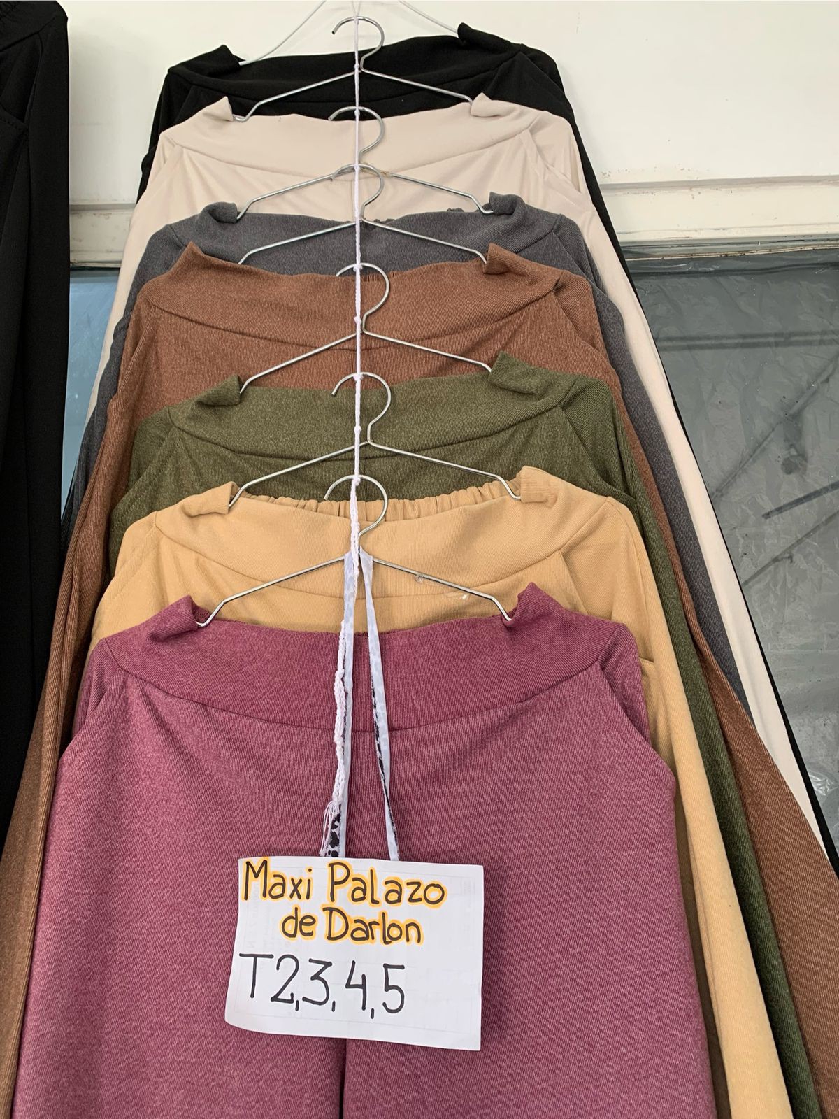 Maxi Palazo de Darlon con Bolsillos y Tiro Alto - Imagen 3