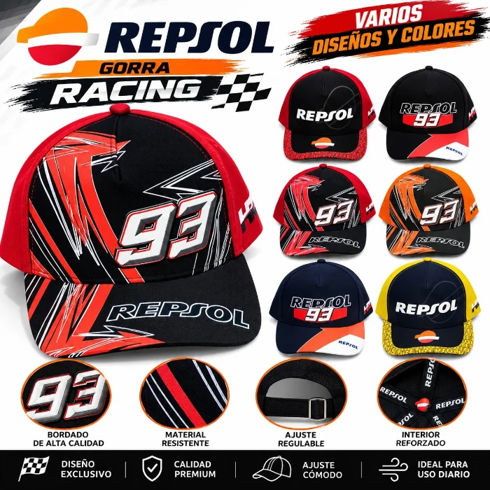Gorra Moto "repsol"