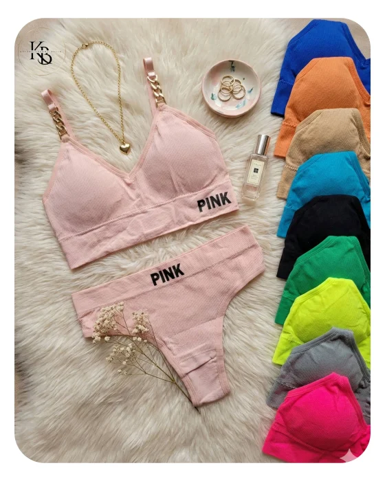 12 Conjuntos  Deportivo Pink Importados