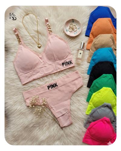 12 Conjuntos  Deportivo Pink Importados