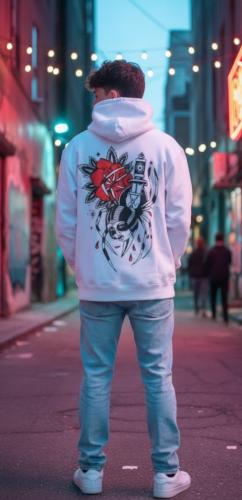 Buzos Oversize Rustico con Capucha Unisex