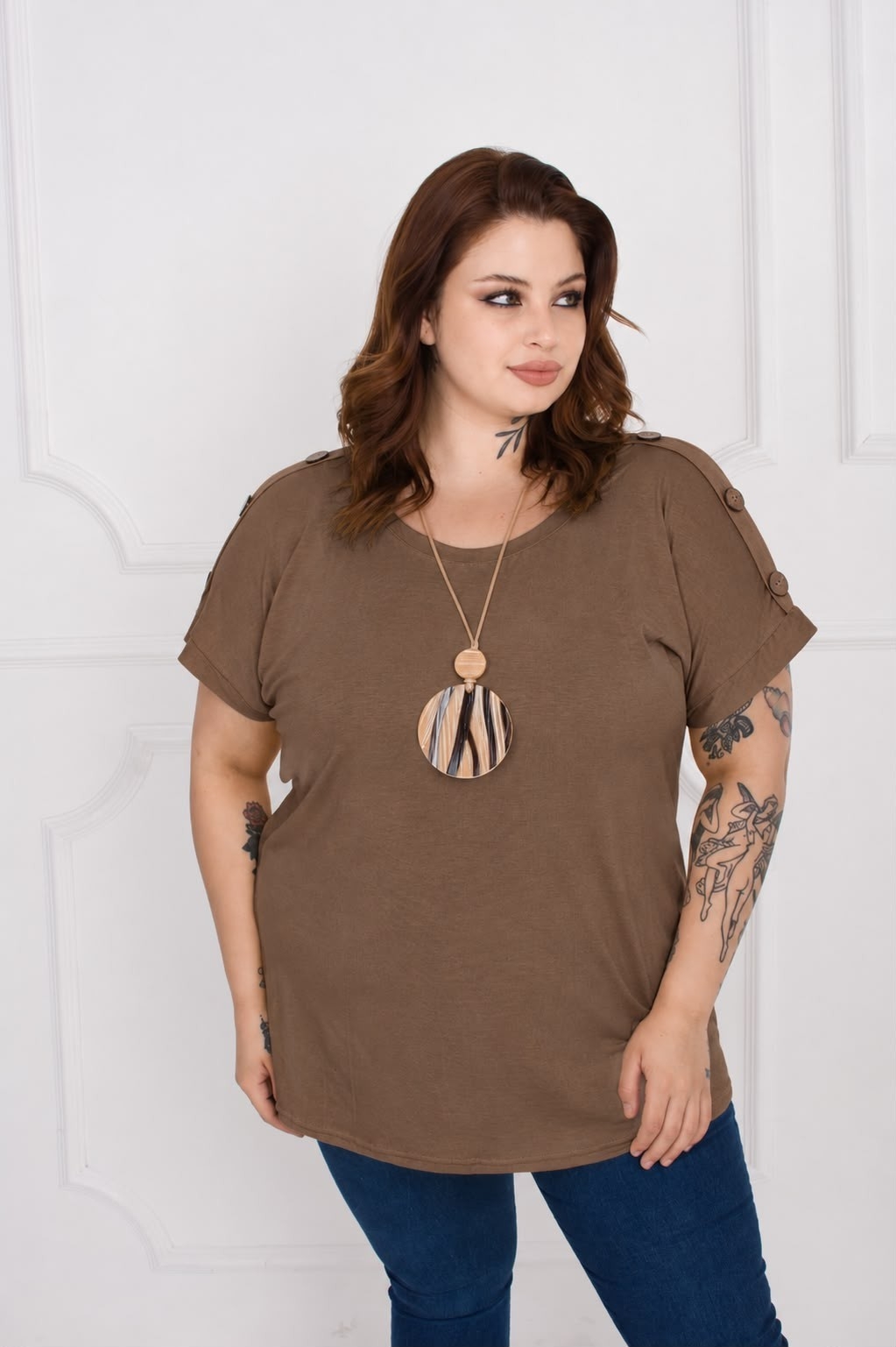 Remera con Boton Coco - Imagen 4