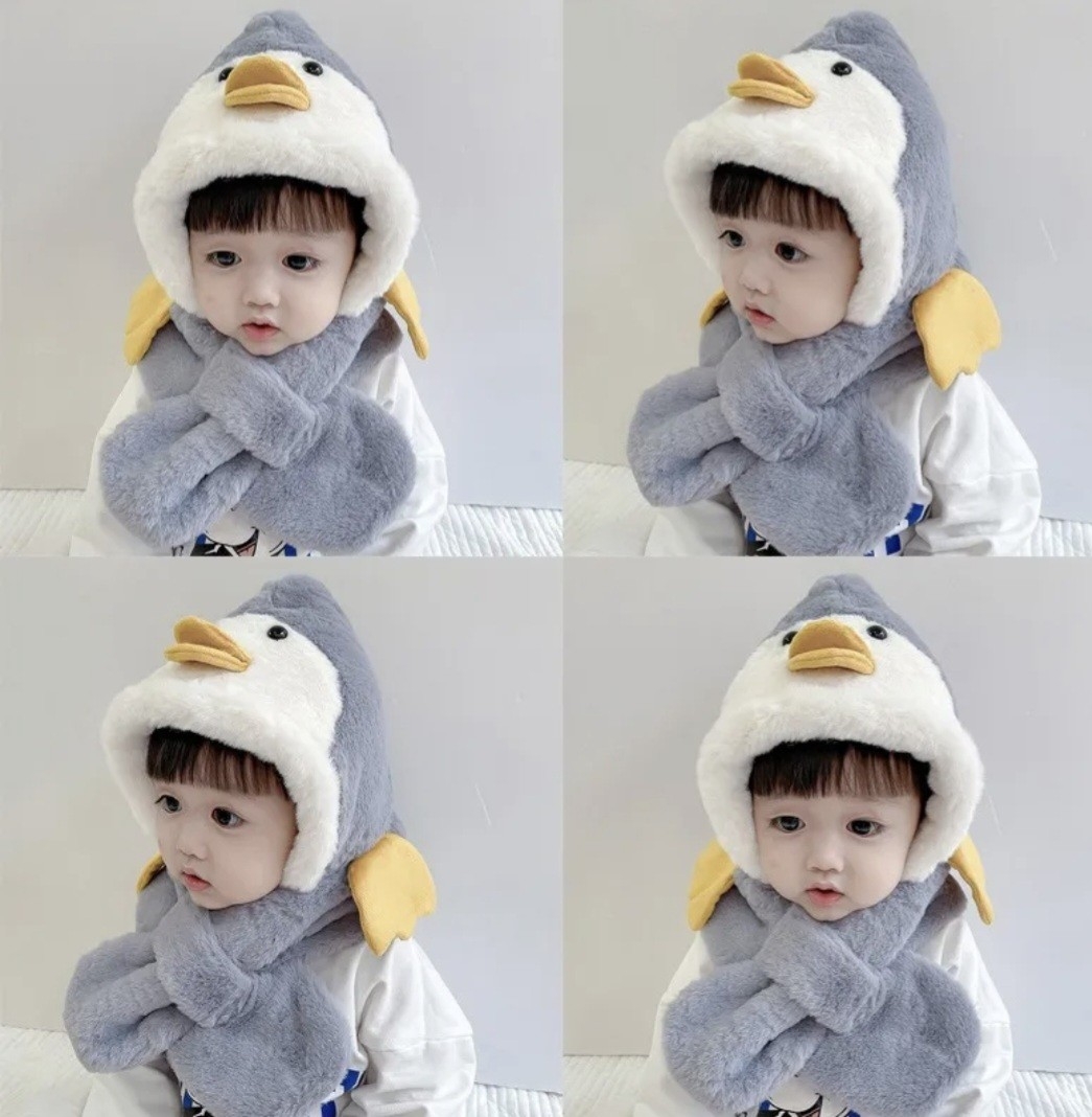 Gorro Bufanda de Bebe 2 en 1 Importado - Imagen 3