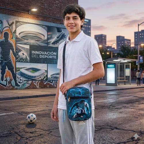 Morral Deportivo Argentina de Cordura 20×16 Prof 7 Cm Aprox, Mundial - Miniatura 3