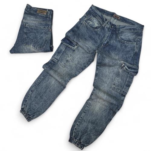 Jogger Mom Cargo Azul Óxido Nevado
