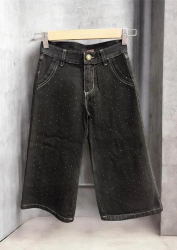 Baggy Negro Nena C/ Brillos Calze Grande