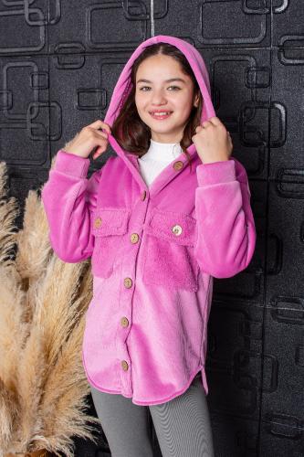 Campera Roma Tipo Camisaco Corderoy C/piel - Miniatura 3