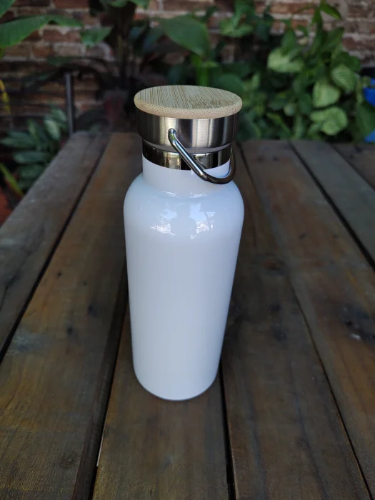 Botella Térmica Tapa Bambu