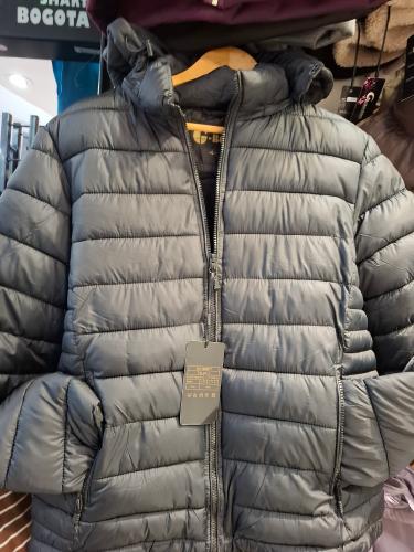 Campera con Piel Hombre