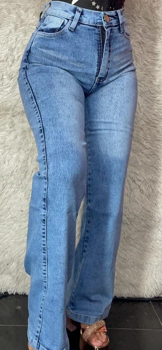 Wide Leg Elastizado Celeste