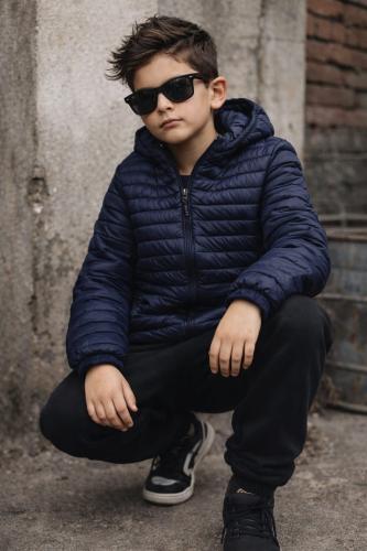 Campera Importada Pluma Azul Marino
