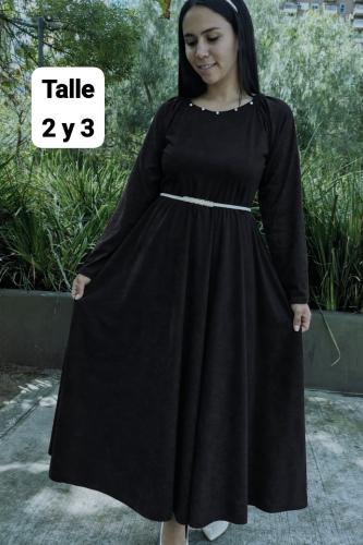 Maxivestidos Gamuza