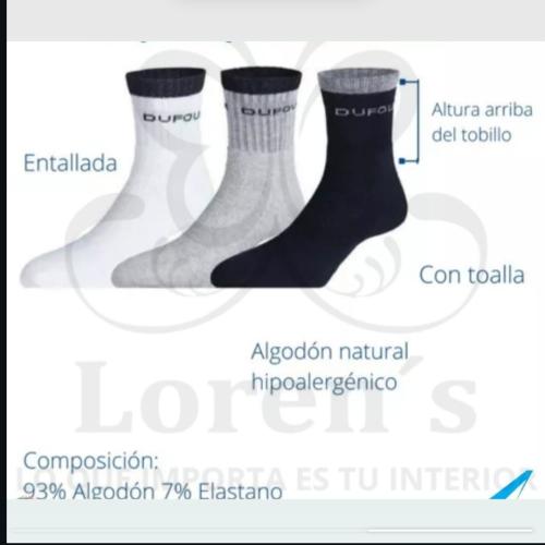 Medias Teniz  Dufour con Toalla