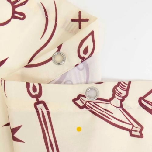 Cortina de Baño Harry Potter Piñata 180x180 Beige Impermeable Licencia Oficial - Miniatura 4