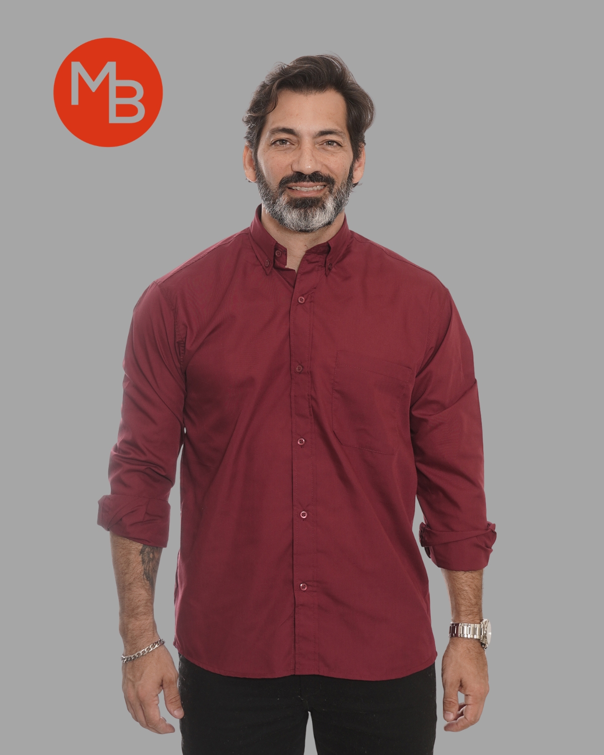 Camisa Clasica Lisa Hombre - 8.jpg