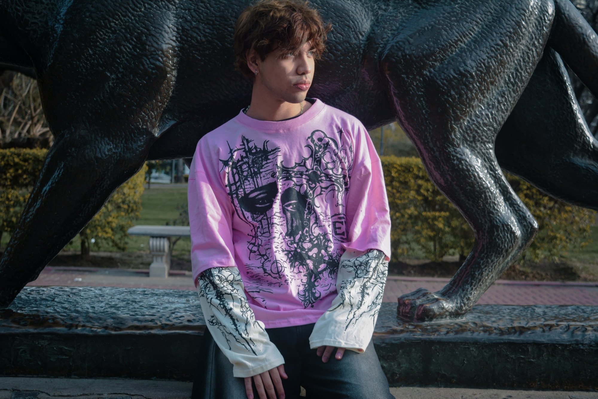 Camisetas Doble Manga Algodón Peinado - Imagen 2