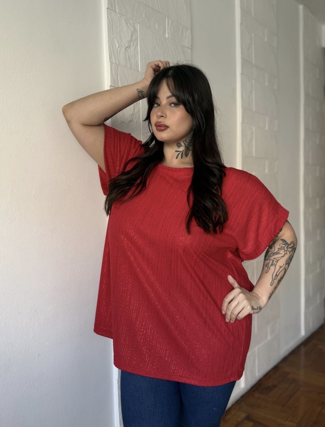 Remera Crep Lurex - Imagen 2