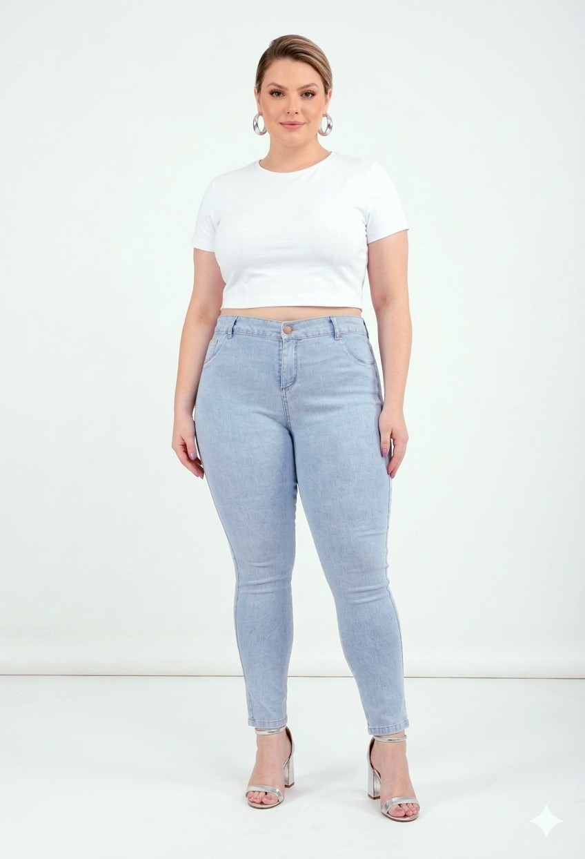 Skinny Jean Grande Mujer Pantalon Denim Ajustado Chupin Dama Especial Mayoristas - Imagen 2