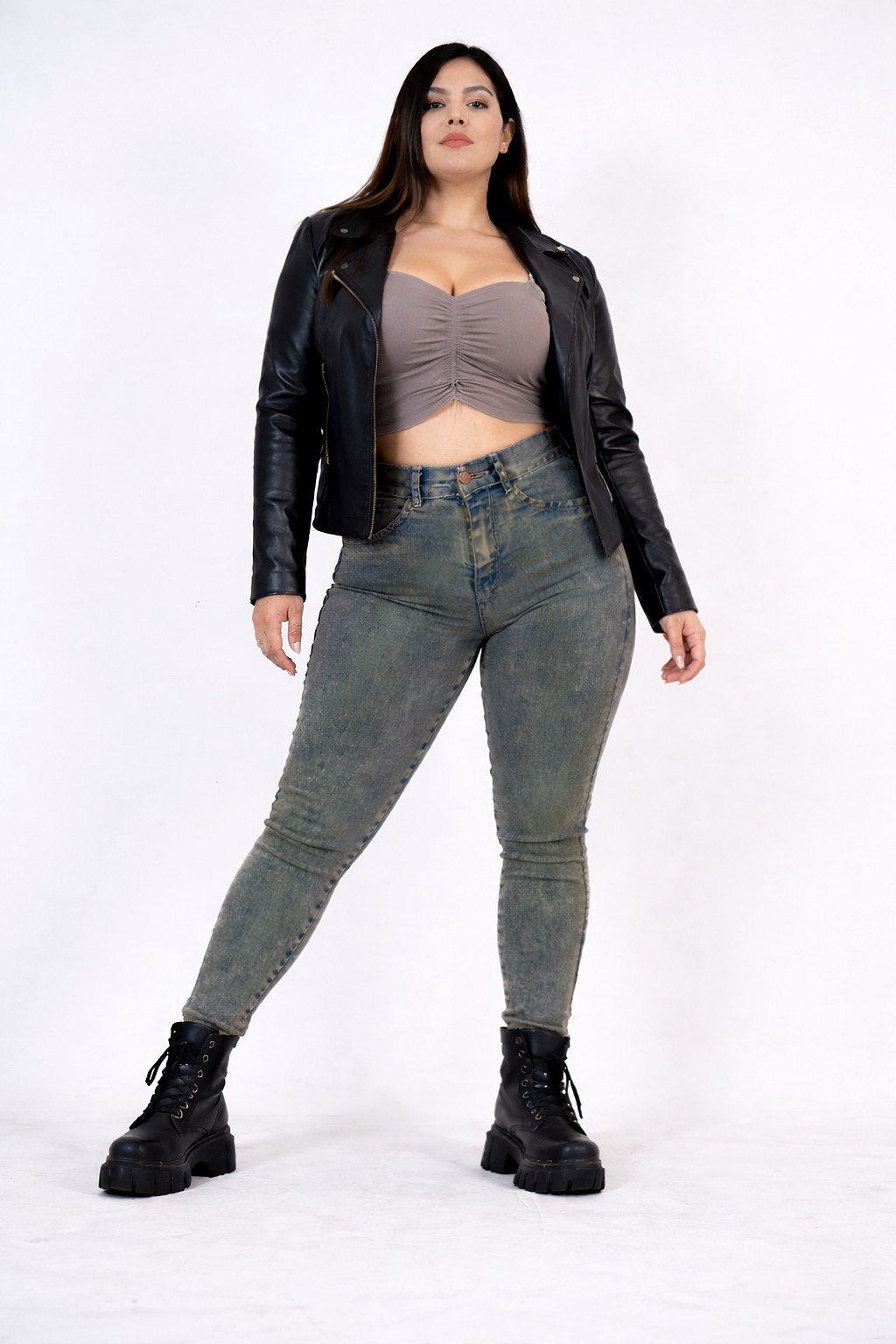 Skinny Jean Grande Mujer Pantalon Denim Ajustado Chupin Dama Especial Mayoristas - Imagen 3