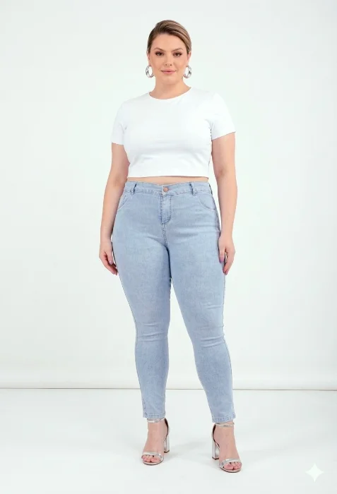 Skinny Jean Grande Mujer Pantalon Chupin Denim Especial Dama Mayoristas Hotsale