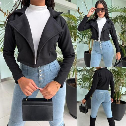 Saco Corto Blazer de Paño