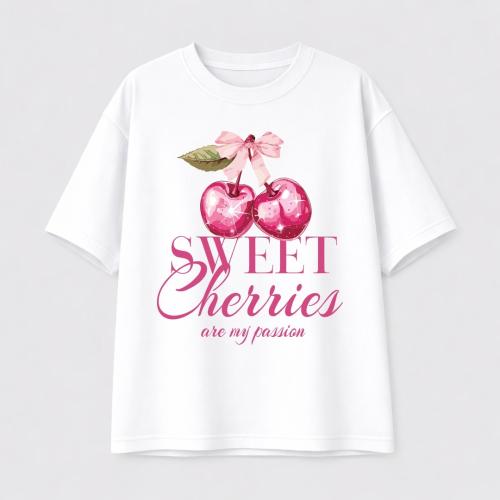 Remera Over "sweet Cherries"