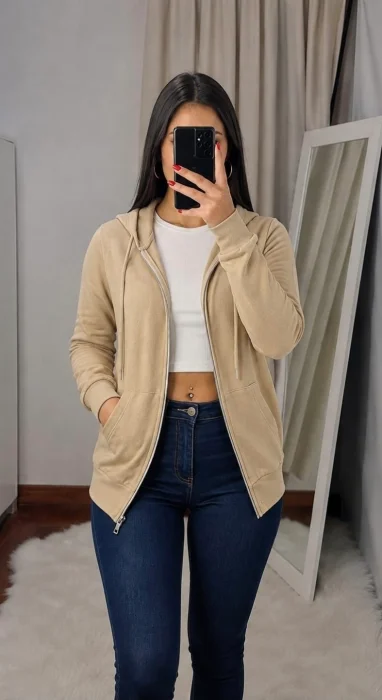 Campera Rústico Algodón Peinado ( L )