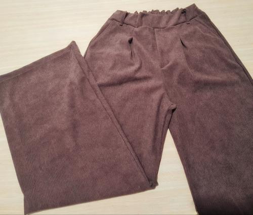 Conjunto Palazo y Camisaco Corderoy Mujer