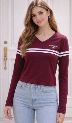 Remera Escote en V - Miniatura 3