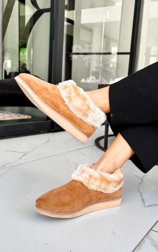 Pantubotas Caña Baja Hornitos Calentitos Peluche Suave Zoe - Miniatura 3
